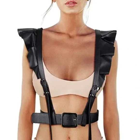 Free People | Accessories | New Harness Suspenders Leather  display picture 2